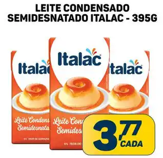 Dom Atacadista LEITE CONDENSADO SEMIDESNATADO ITALAC - 395G oferta