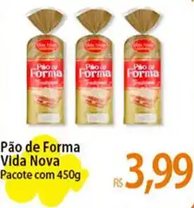 Atacadão Pão de Forma Vida Nova Pacote com 450g oferta