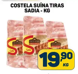 Dom Atacadista COSTELA SUÍNA TIRAS SADIA - KG oferta