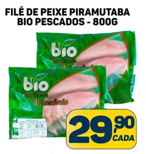Dom Atacadista FILÉ DE PEIXE PIRAMUTABA BIO PESCADOS-800G oferta