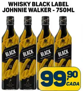 Dom Atacadista WHISKY BLACK LABEL JOHNNIE WALKER - 750ML oferta