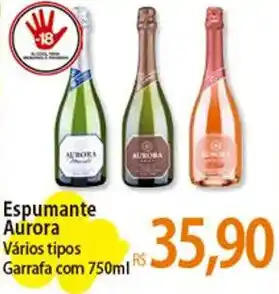 Atacadão Espumante Aurora Vários tipos Garrafa com 750ml oferta