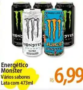 Atacadão Energético Monster Vários sabores Lata com 473ml oferta