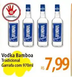 Atacadão Vodka Bamboa Tradicional Garrafa com 970ml oferta