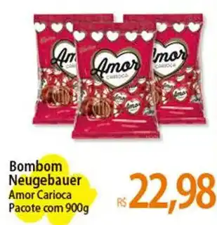 Atacadão Bombom Neugebauer Amor Carioca Pacote com 900g oferta