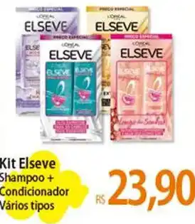 Atacadão Kit Elseve Shampoo + Condicionador Vários tipos oferta