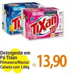 Atacadão Detergente em Pó Tixan Primavera/Maciez Caixeta com 1,6kg oferta