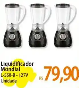 Atacadão Liquidificador Mondial L-550-B-127V Unidade oferta
