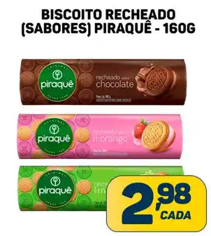Dom Atacadista BISCOITO RECHEADO (SABORES) PIRAQUÊ - 160G oferta