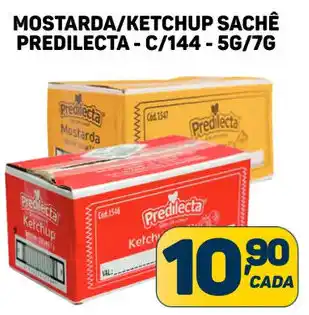MOSTARDA/KETCHUP SACHÊ PREDILECTA-C/144-5G/7G
