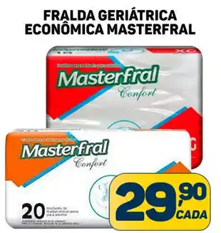 Dom Atacadista FRALDA GERIÁTRICA ECONÔMICA MASTERFRAL oferta