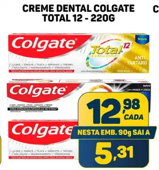 Dom Atacadista CREME DENTAL COLGATE TOTAL 12-220G oferta