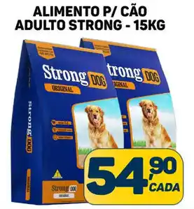 ALIMENTO P/ CÃO ADULTO STRONG - 15KG