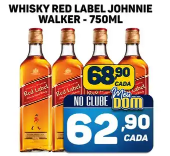 Dom Atacadista WHISKY RED LABEL JOHNNIE WALKER - 750ML oferta