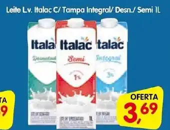 Cercadão Leite L.v. Italac C/ Tampa Integral/ Desn./ Semi IL oferta