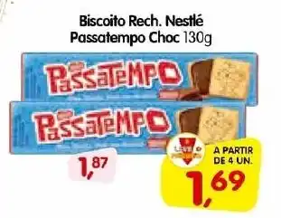 Cercadão Biscoito Rech. Nestlé Passatempo Choc 130g oferta