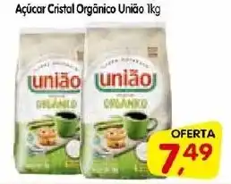 Cercadão Açúcar Cristal Orgânico União 1kg oferta