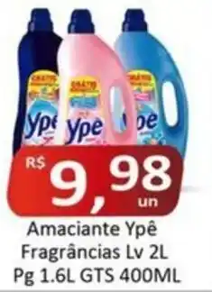 Rede Krill Amaciante Ypê Fragrâncias Lv 2L Pg 1.6L GTS 400ML oferta