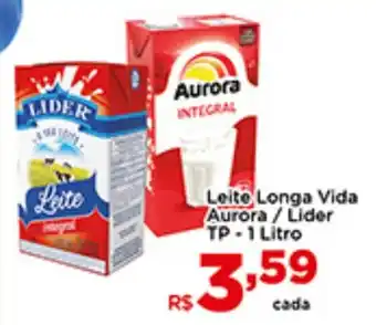 Shibata Supermercados Leito Longa Vida Aurora/Lider TP-1 Litro oferta