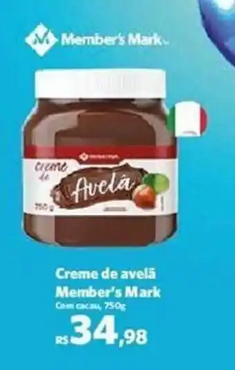 Sam's Club Creme de avelã Member's Mark Com cacau, 750g oferta