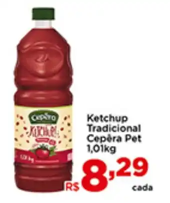 Shibata Supermercados Ketchup Tradicional Cepèra Pet 1,01kg oferta