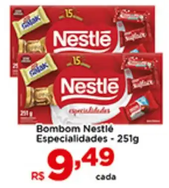 Shibata Supermercados Bombom Nestlé Especialidades - 251g oferta