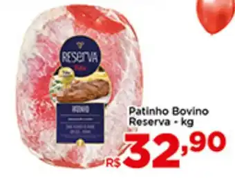 Shibata Supermercados Patinho Bovino Reserva - kg oferta
