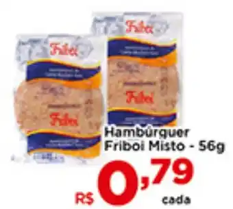 Shibata Supermercados Hambúrguer Friboi Misto - 56g oferta
