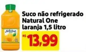 Extra Supermercado Suco não refrigerado Natural One laranja 1,5 litro oferta