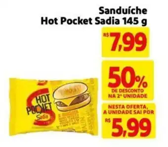 Extra Supermercado Sanduíche Hot Pocket Sadia 145 g oferta