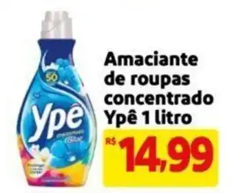 Extra Supermercado Amaciante de roupas concentrado Ypê 1 litro oferta
