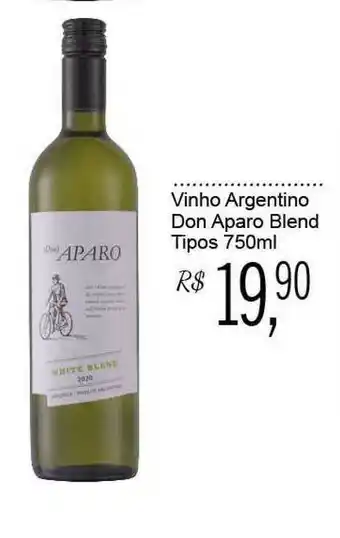 Festval Vinho Argentino Don Aparo Blend Tipos 750ml oferta