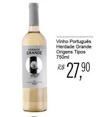 Festval Vinho Português Herdade Grande Origens Tipos 750ml oferta