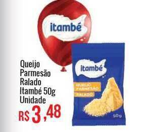 Mart Minas Queijo Parmesão Ralado Itambé 50g unidade oferta