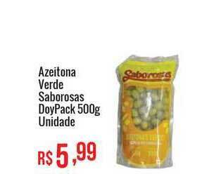 Azeitona Verde Saborosas Doypack 500g unidade