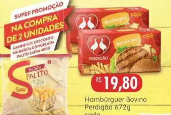 Epa Hambóruguer Bovino Perdigão 672g oferta