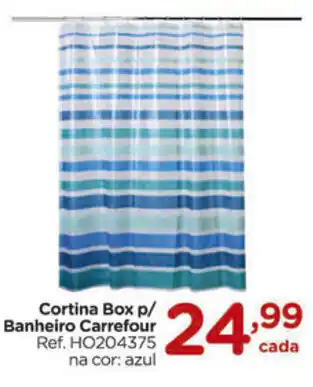 Cortinha Box p/ Banheiro Carrefour