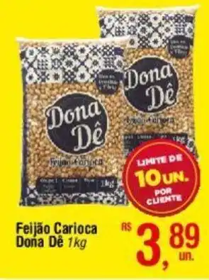 Fort Atacadista Feijão Carioca Dona Dê 1kg oferta