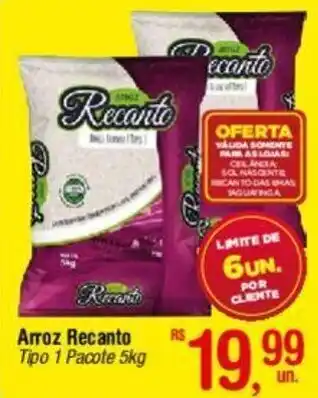 Fort Atacadista Arroz Recanto Tipo 1 Pacote 5kg oferta