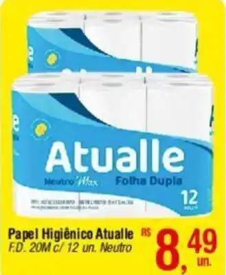 Fort Atacadista Papel Higiênico Atualle F.D. 20M c/ 12 un. Neutro oferta
