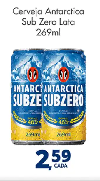 Delta Supermercados Cerveja Antarctica Sub Zero Lata 269ml oferta
