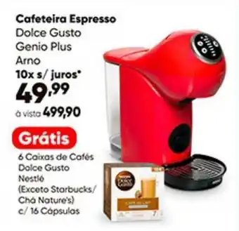 Cafeteira Espresso Dolce Gusto Genio Plus Arno