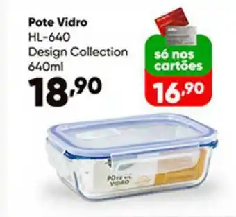Pote Vidro Hl-640 Design Collection 640ml