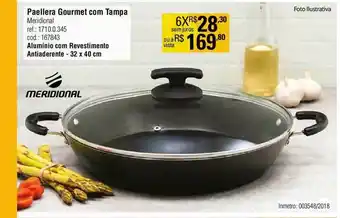 Preçolândia Paellera Gourmet Com Tampa Alumínio Com Reverstimento Antiaderente Meridional oferta