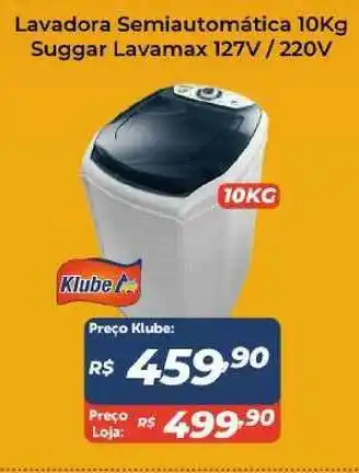 Lavadora Semiautomática 10kg Suggar Lavamax 127v 220v