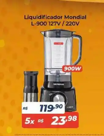 Atakarejo Liquidificador Mondial L-900 127v 220v oferta