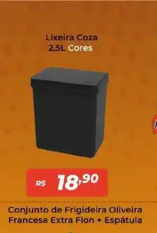 Lixeira Coza 2.5L Cores