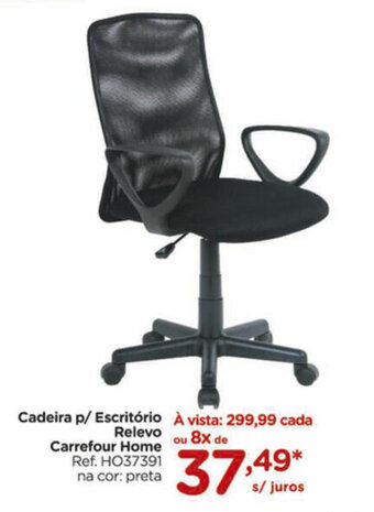 Carrefour Cadeira p/ Escritorio Relevo Carrefour Home oferta