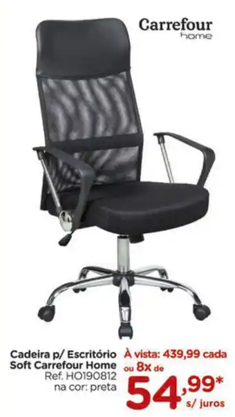 Cadeira p/ Escritorio Soft Carrefour Home