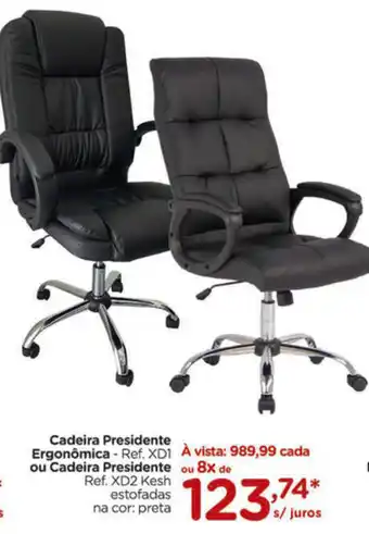 Carrefour Cadeira Presidente Ergonomica ou Cadeira Presidente oferta